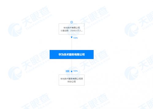 工商變更 華為技術服務注冊資本增至約2.5億人民幣,增幅約為66.6
